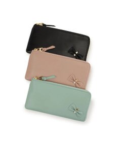 LANVIN en Bleu ペアル 薄マチLファスナー長財布