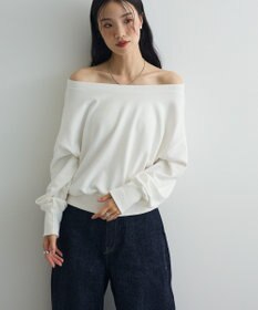 Green Parks オフショルスウェット