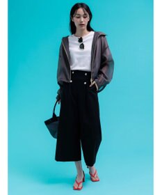 Te chichi ショートシアーフーディーブルゾン