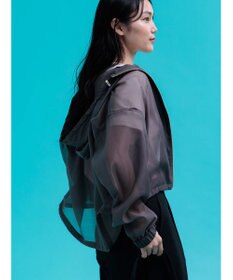 Te chichi ショートシアーフーディーブルゾン