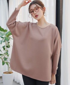 Tiaclasse L 【洗える】袖パールドルマントップス