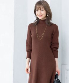 Tiaclasse 【洗える】大人上品なニットカーデ＋ワンピースセット