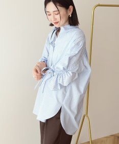 AMERICAN HOLIC 【イージーケア】バックギャザーリボンシャツ