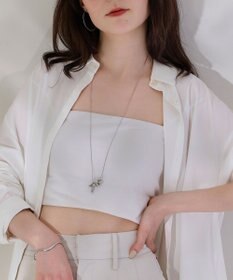 Phoebe 【金属アレルギー対応】マルチwayムービングバブルネックレス/ラリエット　シルバー