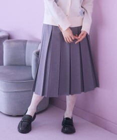 earth music&ecology タックプリーツミディスカート