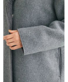 Green Parks フード付き裏ボアロングコーディガン