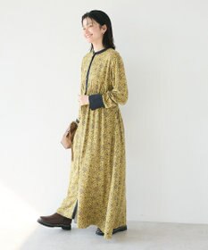 CRAFT STANDARD BOUTIQUE 総柄バイカラーワンピース