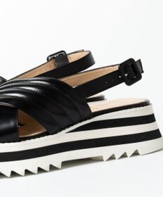 BONTRE 【LucaGrossi/ルカグロッシ】厚底クロスベルトストラップサンダル