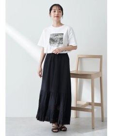 earth music&ecology レースティアードスカート