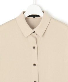 23区 L 【見上愛さん着用/Oggi10月号掲載/洗える】スエーディーサテン シャツ