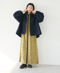 CRAFT STANDARD BOUTIQUE 総柄バイカラーワンピース