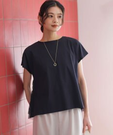 組曲 L 【先行予約】GIZAコットンチュールコンビ カットソー