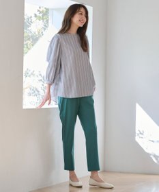 ANY L 【UVカット/抗菌防臭/吸水速乾】エニィファンクション袖タックブラウス