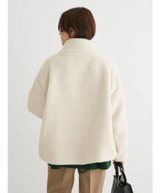 Green Parks スタンドカラーボアブルゾン