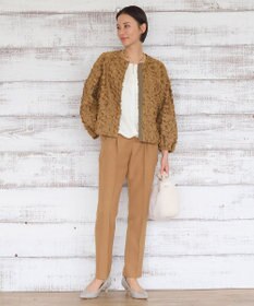 自由区 L 【セットアップ対応・洗える】ハニカムクロステーパード パンツ