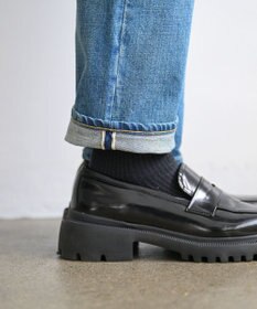 caqu modern tapered 腰回りユッタリ テーパードシルエットデニム