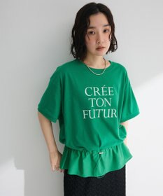 Green Parks ウエストドロストドッキングロゴプルオーバー