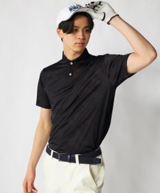 FILA GOLF／marie claire 【FILA GOLF】メッシュ加工ビックロゴ半袖ポロシャツ