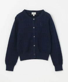組曲 KIDS 【110-140㎝】フラワーアイレット カーディガン