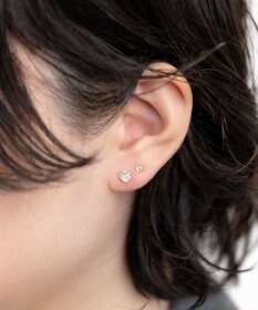 blancotokyo 【金属アレルギー対応】ジルコニアピアス MOONLIGHT