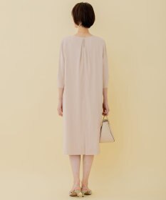 自由区 【XSサイズ～/洗える】ダブルフェイススーティング サックワンピース