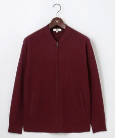 JOSEPH ABBOUD 【チクチクしない/洗える/3シーズン対応】ＳＮＯＷＹボーダー ニットブルゾン