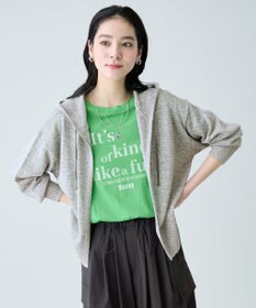 ANY ラミータッチニットパーカー