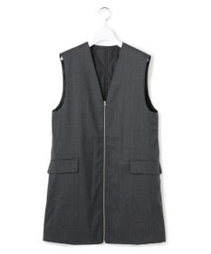 ICB 【洗える・リバーシブル着用可】T/Wツイルキルト リバーシブル パディング ジレ