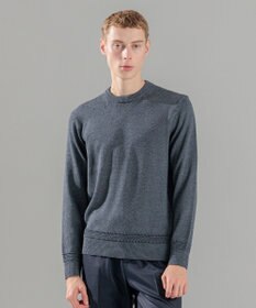 JOSEPH HOMME 【洗える】ハイツイストコード　クルーネックニット