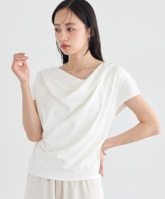 earth music&ecology フレンチスリーフドレーププルオーバー