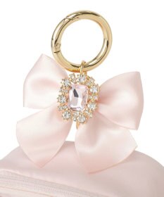 Maison de FLEUR ビジューリボンクリアポーチS