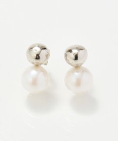 Phoebe ツインパールメタルイヤリング　シルバー
