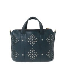 genten アーガイルカットワーク 2wayバッグ