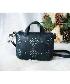 genten アーガイルカットワーク 2wayバッグ