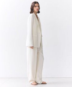 BEIGE， GYPSUM / シルキータッチ ショールカラージャケット