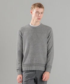 JOSEPH HOMME 【洗える】ハイツイストコード　クルーネックニット