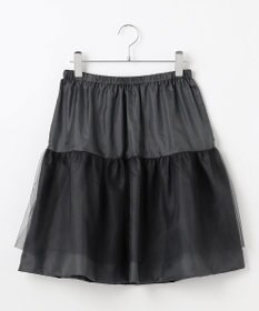 #Newans ヘビーサテンフレアースカート