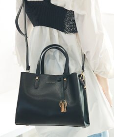 style code 【MERCURYDUO/マーキュリーデュオ】両アオリポケットサイド配色大開き開口 超軽量ハンドバッグ キーチャーム付