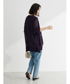 Green Parks 接触冷感シアーニットカーディガン