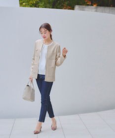 Tiaclasse 【洗える】ワッフルピケジャケット