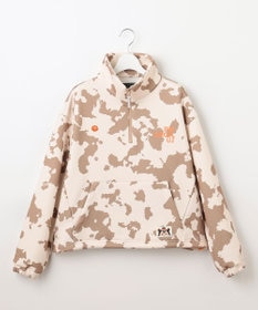 PW CIRCULUS 【WOMEN】ピント柄 ハーフジップ スウェット