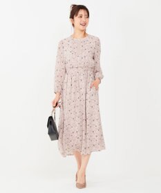 ANY SIS 【洗える】フラワーブルームパフスーブ ワンピース