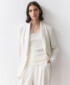 BEIGE， GYPSUM / シルキータッチ ショールカラージャケット