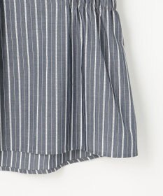 J.PRESS LADIES 【シーンレスに活躍】セルロースカラミストライプ バンドカラー ブラウス