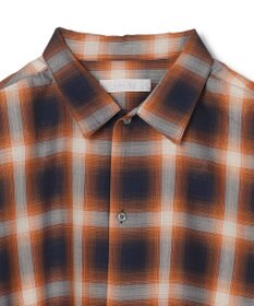 UNFILO MENS 【男女兼用】エアリーシアー オンブレシャツ