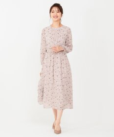 ANY SIS 【洗える】フラワーブルームパフスーブ ワンピース