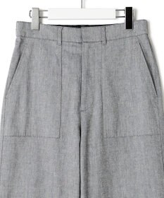 23区 L 【洗える】スラブツイルストレッチ ワイド パンツ