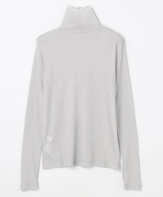 ANY L ウール混リブタートルネックカットソー