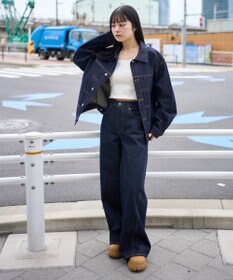 WEGO 【ユニセックス着用ITEM】カバーフィットフラップデニムパンツ