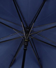 MOONBAT LANVIN en Bleu 【耐風】長傘 サテンプリントフラワー